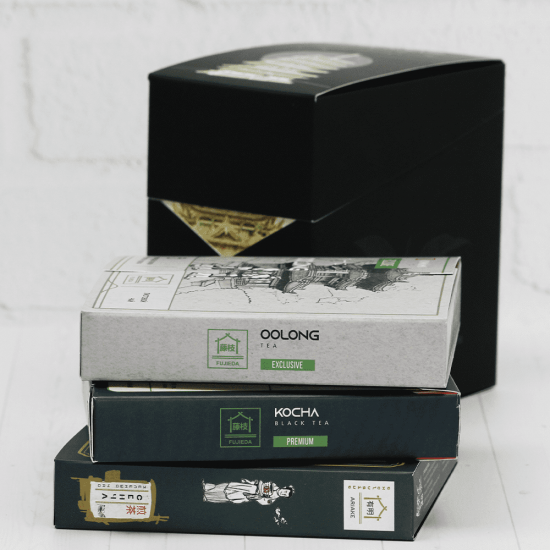 Подарочный набор №13 "Виды Японии" (Сенча Асамуши Exclusive, Коча Premium, Улун Exclusive)