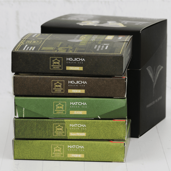 Подарочный набор 28 "Чаепитие" (Матча: Classic, Premium, Super Premium. Ходжича порошковый: Premium, Exclusive)